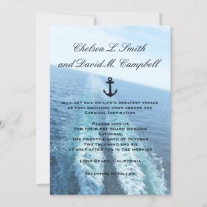 ©Voyage of Love|Cruise Ship/Destination Wedding Invitation