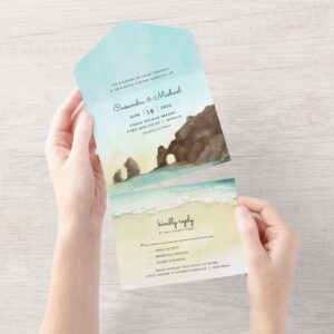 Cabo San Lucas | El Arco | Destination Wedding All In One Invitation