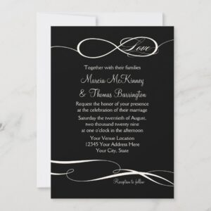 Infinity Symbol Sign Infinite Love Weddings 2 Invitation