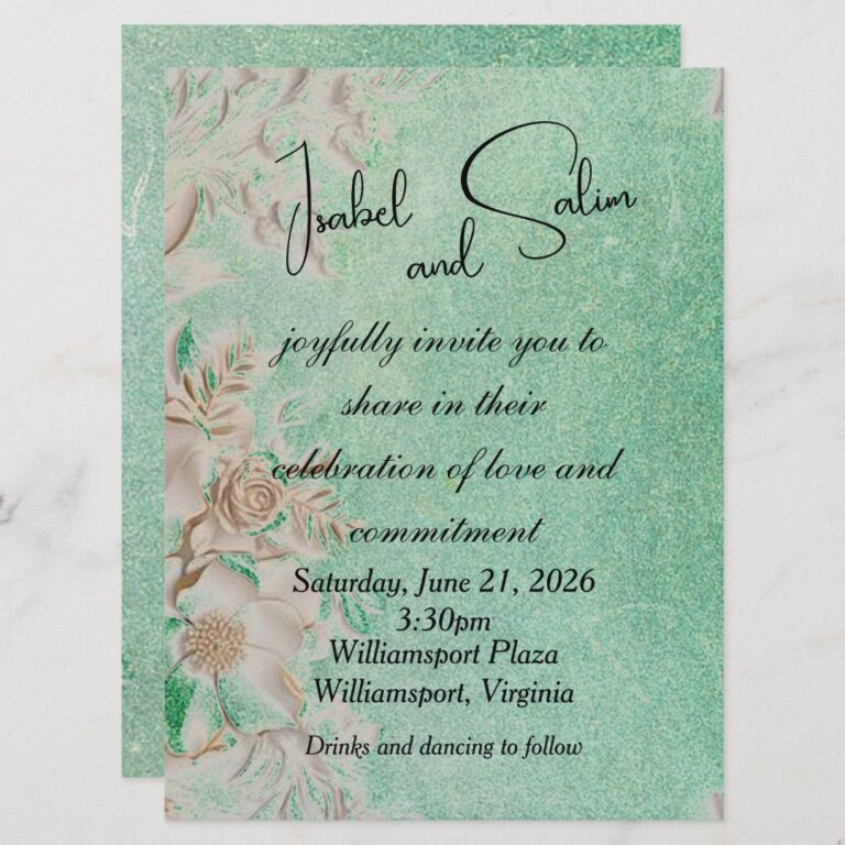 Fresh Summer Breeze Wedding Invitation