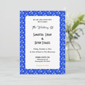 Blue Crocuses Invitation