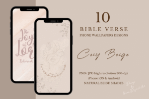 10 Bible Verses/ Phone Wallpapers/ Beige
