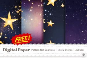 4 Freebie Sparkly Stars Background
