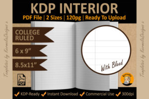 6x9+8.5x11 COLLEGE RULE KDP Interior PDF