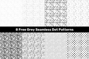 8 Free Grey Seamless Dot Patterns
