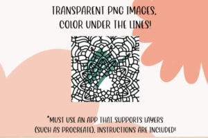 8 Mandala Coloring Pages PNG and PDF