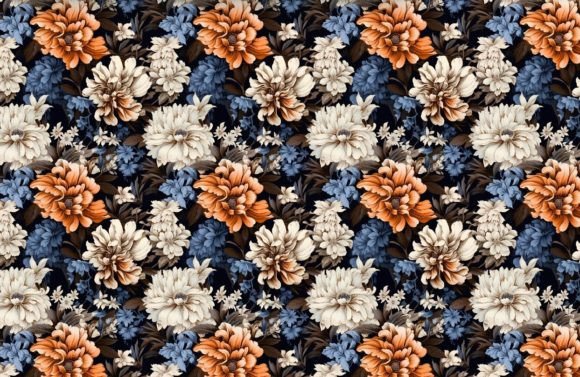 A Beautiful Colorful Floral Pattern