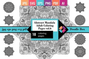 Abstract Mandala Adult Coloring Pages 6