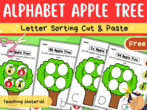 Alphabet Apple Tree Letter Sorting.