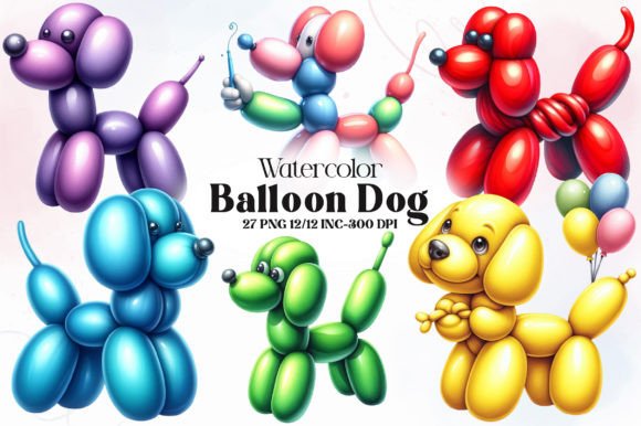 Balloon Dog Sublimation Clipart