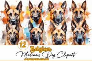 Belgian Malinois Dog Clipart
