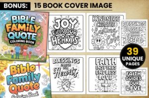 Bible Family Quote Coloring Pages