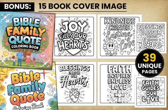 Bible Family Quote Coloring Pages