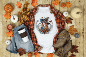 Boho Fall Witch PNG
