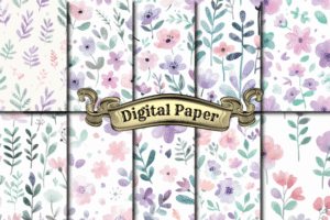 Boho Scrapbook Digital Paper