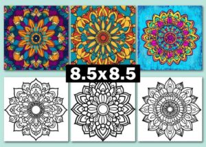 Bold and Easy Mandala Coloring Pages