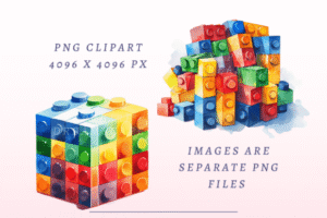 Building Bricks PNG Bundle