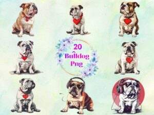 Bulldog Vector Png Bundle Free