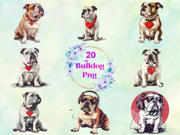 Bulldog Vector Png Bundle Free