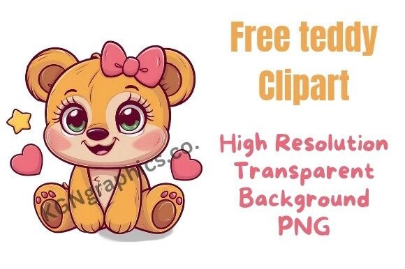 Charming Teddy Bear Clipart: Free PNG