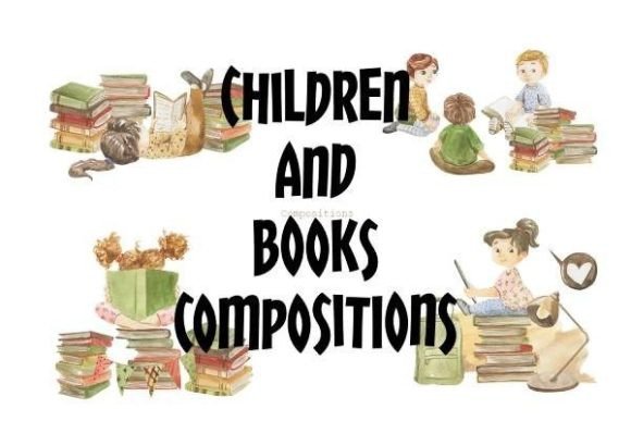 Children and Books Compositions