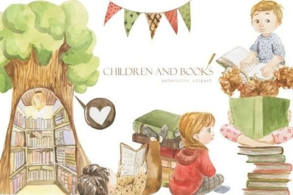 Children and Books Girls
