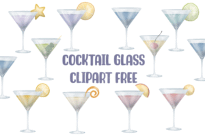 Cocktail Glass Clipart Free