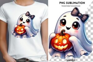 Coquette Ghost & Pumpkin Digital Downloa
