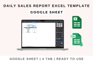 Daily Sales Report Excel Template