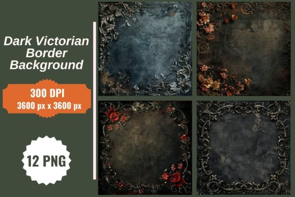 Dark Victorian Border