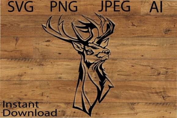 Deer Svg/Png/Jpg/Ai/Vector Deer Mandala