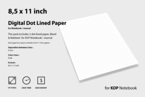 Digital Dot Lined Paper