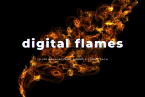 Digital Flames - 20 JPG Backgrounds