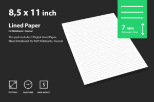 Digital Lined Paper 7mm