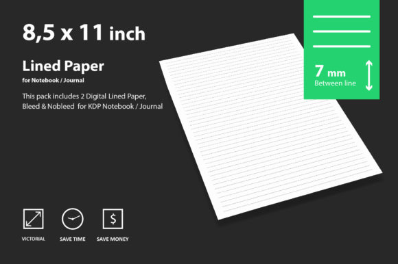 Digital Lined Paper 7mm