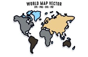 Divided Countries World Map Vector Free