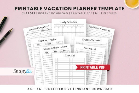 Downloadable Free Printable Vacation PDF