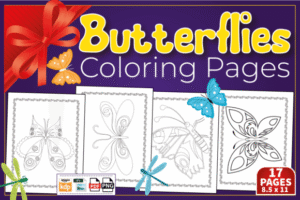 Easy Butterflies Coloring Pages "FREE"