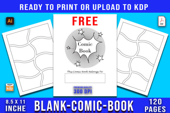 Editable Blank Comic Book