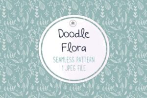 FREE Doodle Flora Seamless Pattern