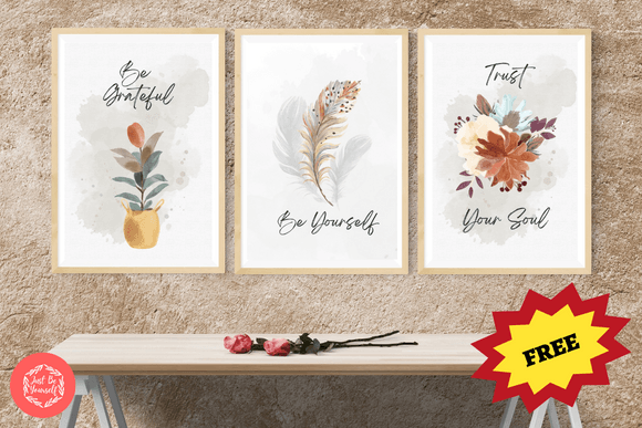 FREE Minimal Flower Watercolor Art