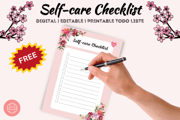FREE Self Care Checklist Printable