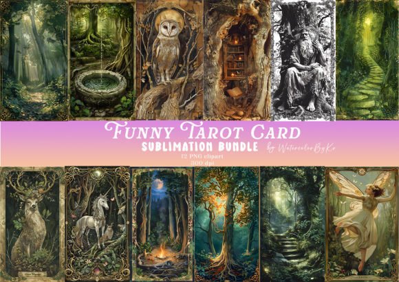 Fairy Forest Oracle Card Sublimation