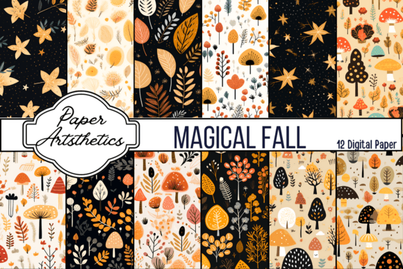 Fall Digital Paper Autumn Digital Paper