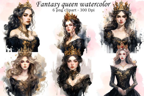 Fantasy Queen Watercolor