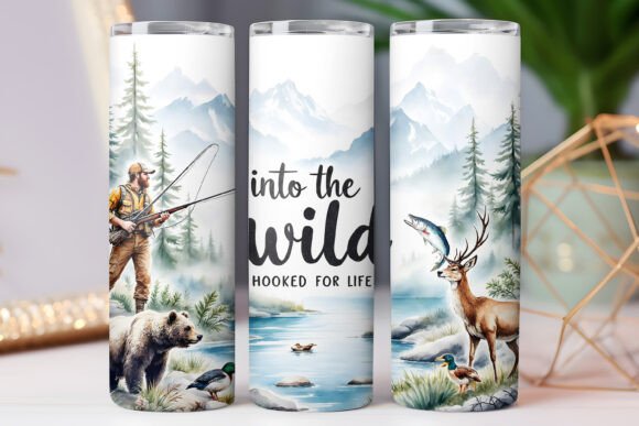 Fishing Tumbler Wrap Hunting Tumbler Png