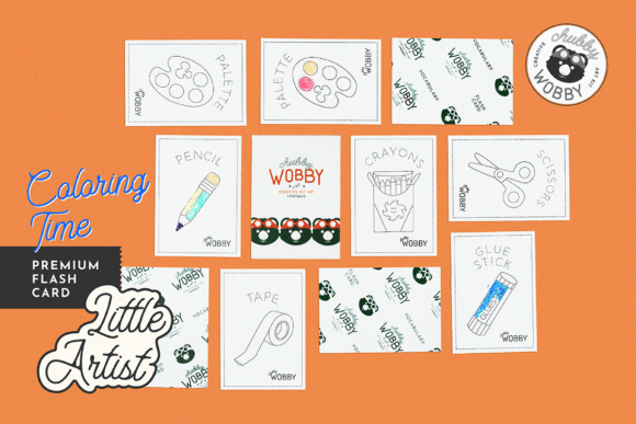 Flash Cards Language Montessori BW