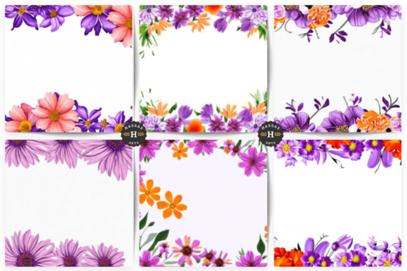 Floral Beautiful Frame Borders