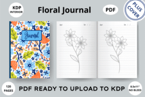 Floral Jouranl - KDP Interior + Cover
