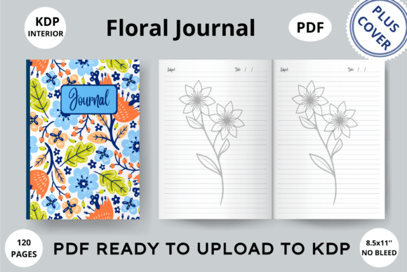 Floral Jouranl - KDP Interior + Cover